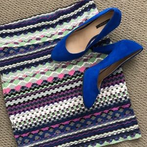 Forever 21 bright blue heels